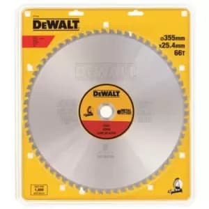 DEWALT Metal Steel Cutting Saw Blade 355mm 90T 25.4mm