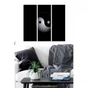 MDF99824 Multicolor Decorative MDF Painting (3 Pieces)