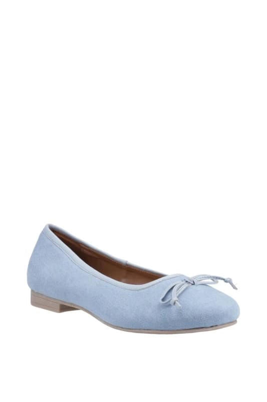 Hush Puppies Naomi Textile Ballet Light Blue