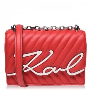 Karl Lagerfeld Signature Flap Over Bag - A502 RED