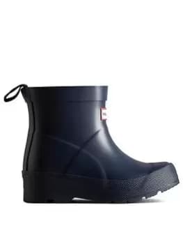 Hunter Kids Play Wellington Boot, Navy, Size 10 Younger
