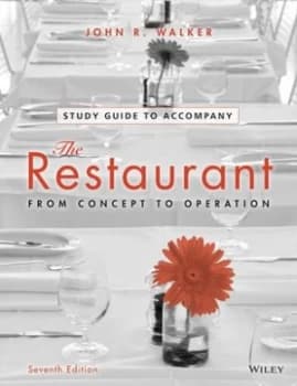 The Restaurant Student Study Guide by John R. Walker Paperback