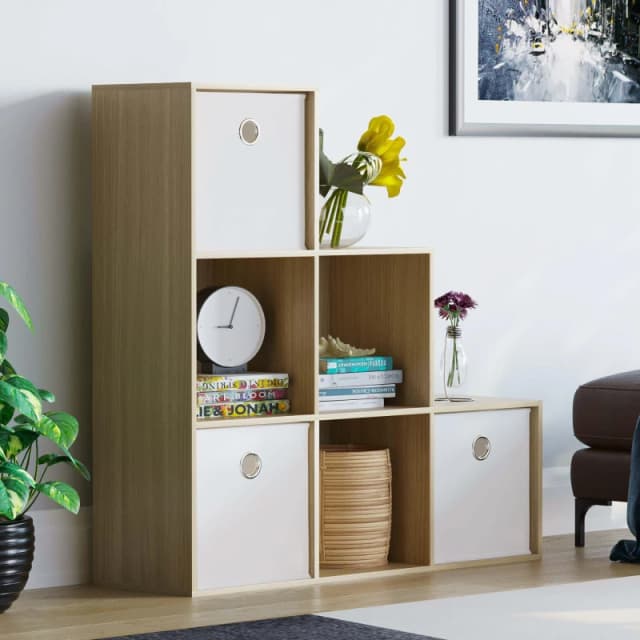 Lassic 6 Cube Storage Unit (O) + Set of 3 Storage Cubes White unisex 6 Unit