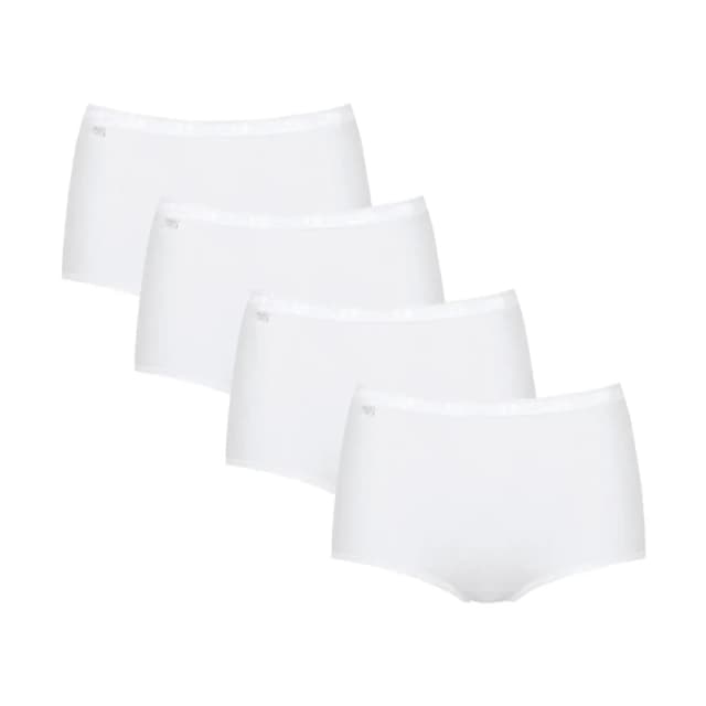 Sloggi Womens boxer shorts Sloggi Basic + Maxi (x4) Blanc Female 58