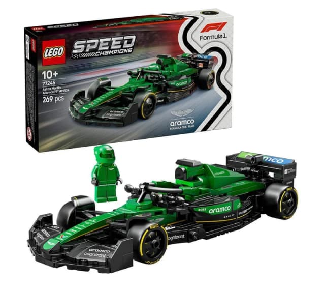 LEGO Speed Champions Aston Martin Aramco F1 AMR24 Race Car 77245 Toys