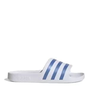 adidas Adilette Aqua Slides Womens - Cloud White / Blue Fusion Met.