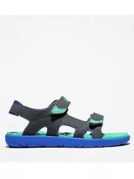 Timberland Perkins Row 2-strap Sandal, Grey, Size 3 Older
