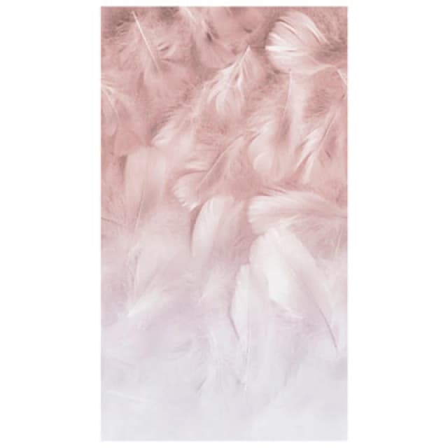 Grandeco Feathers 3 lane repeatable Textured Mural 2.8 x 1.59m Pink unisex