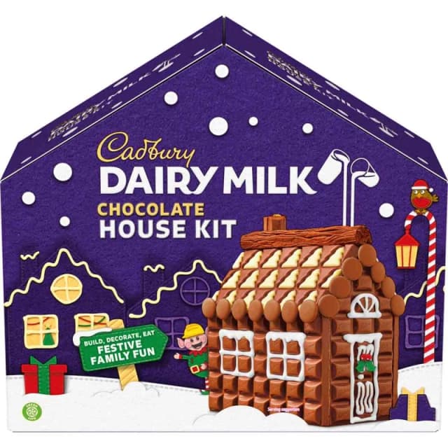 Cadbury Gifts Direct Cadbury Dairy Milk Christmas Chocolate House Kit 4312379