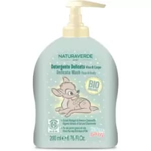 Disney Naturaverde Baby Delicate Wash Gentle Soap for Face and Body for Children from Birth 200ml
