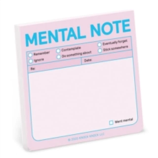 Knock Knock Mental Note Sticky Notes (Pastel Edition) Other printed item