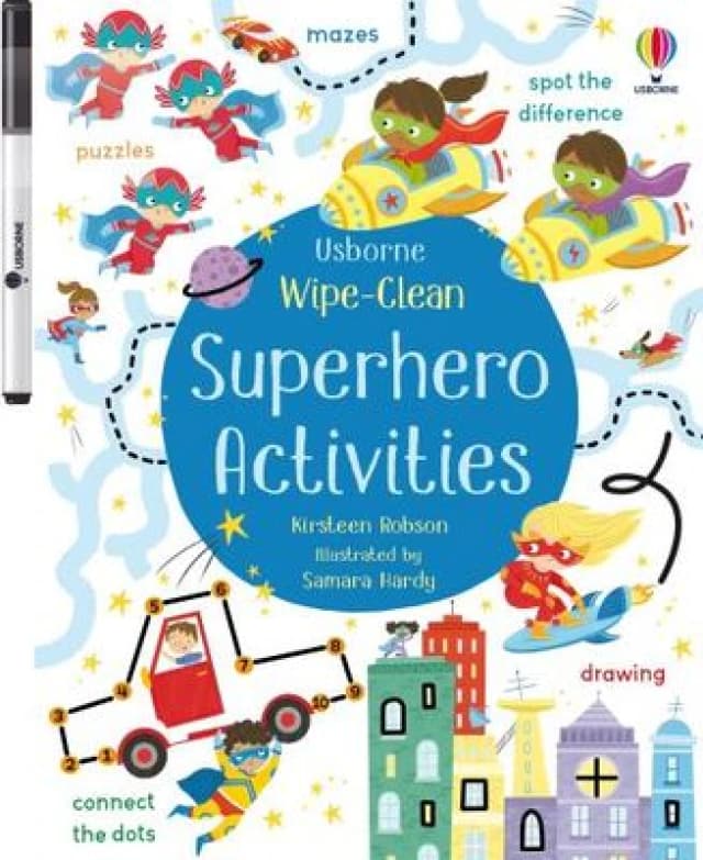 Kirsteen Robson Wipe-Clean Superhero Activities Book Multi unisex
