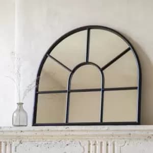 Garden Trading Fulbrook Arched Wall Mirror 80x90cm in Steel