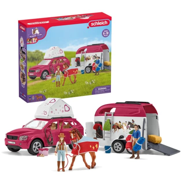 Schleich Horse Adventures With Car And Trailer One Colour W4QXE Unisex