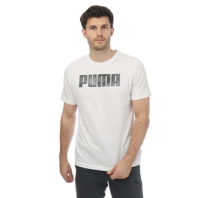 Puma Sportstyle Logo T-Shirt - White White S