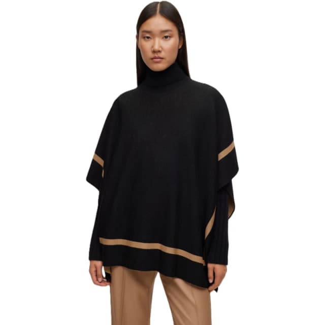 Boss Womens Lia Poncho Black female 12 (L)