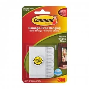 Command Small Picture Damage Free Hanging Strips - White