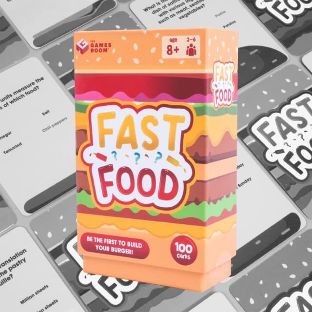 Fizz Creations Fast Food Card Game Multi unisex One Size