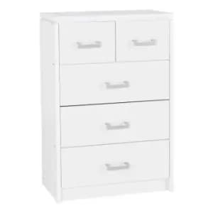 Seconique Charles 3+2 Drawer Chest - White