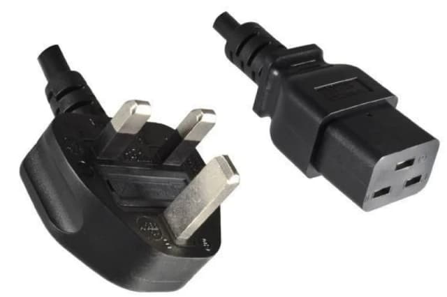 Microconnect PE090618 power cable Black 1.8 m Power plug type G C19 co