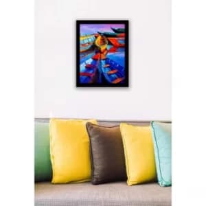 SC0169 Multicolor Decorative Framed MDF Painting