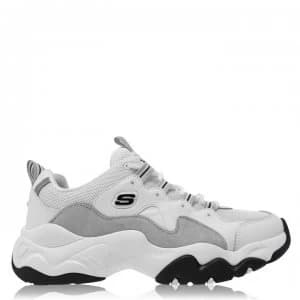 Skechers Lifestyle Dlite 3.0 Trainers - White/Grey