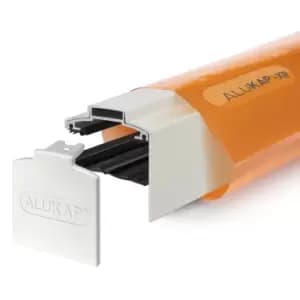 Alukap-XR 60mm White Glazing Bar System 3.0m with 55mm Slot Fit Rafter Gasket