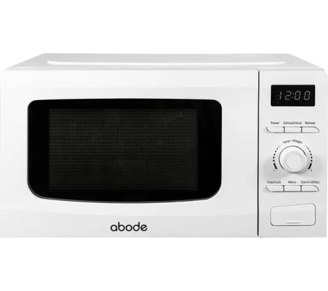 ABODE AMD2002-M Compact Solo Microwave - White 5056233835402