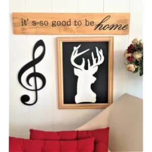 Home Sign Brown Decorative Wooden Wall Accessory