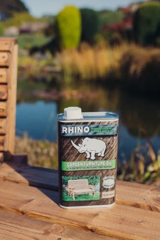 Churnet Valley Garden Furniture Ltd Rhino Valley Garden Furniture Timber Care 1L Tin - L7 X W11 X H20 Cm - Brown