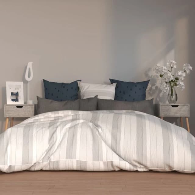 VIDAXL Bedside Cabinets 2 pcs Concrete Grey 40x40x56cm Engineered Wood Vidaxl 8720286344026