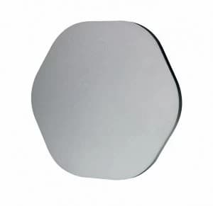 Wall Light 14.4cm Hexagonal 6W LED 3000K, 540lm, Silver Paint