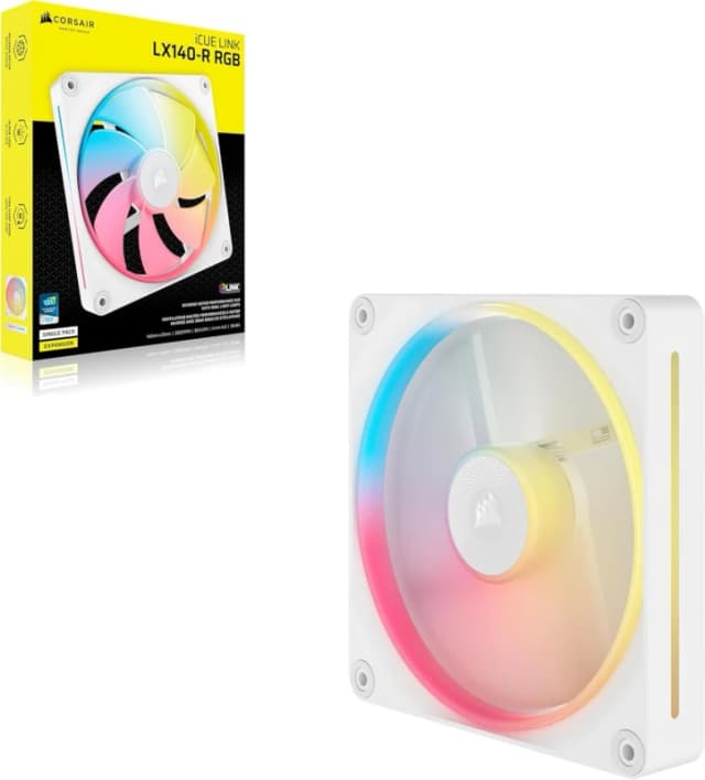 CORSAIR LX140-R RGB 140mm PWM Reverse Fan - White
