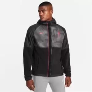 Nike FC AWF Mens Winterized Full-Zip Soccer Jacket - Black