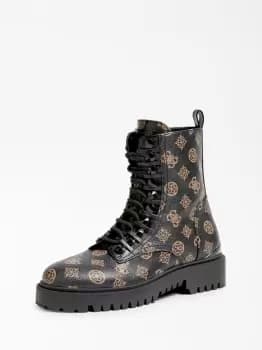 Guess Oxana 4G Logo Peony Combat Boot