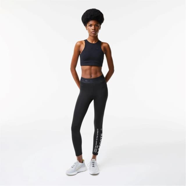 Lacoste Logo Patch Sports Bra - Black 2