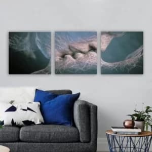 PDR9979 Multicolor Decorative Canvas Painting (3 Pieces)