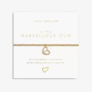 Gold Marvellous Mum Gold 17.5cm Stretch Bracelet 6177