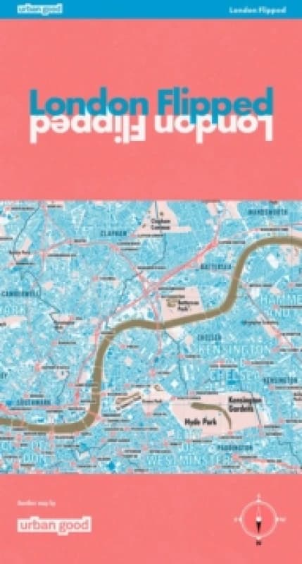 London Flipped Sheet map, folded