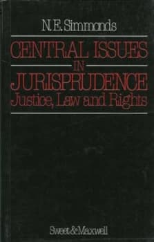 Central Issues in Jurisprudence by N.E Simmonds Book