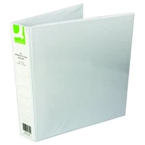 Q Connect Presentation 40mm A4 White 4D Ring Binder Pack of 6 KF0132