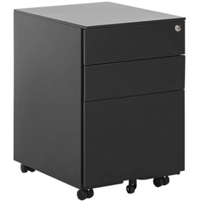 Beliani Storage Unit Cami Metal Black
