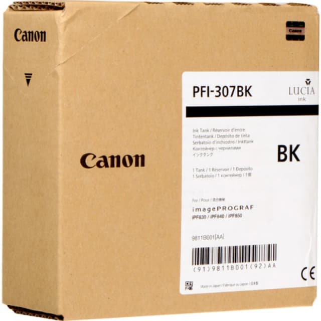 Canon 9811B001/PFI-307BK Ink cartridge Black 330ml for Canon IPF 830