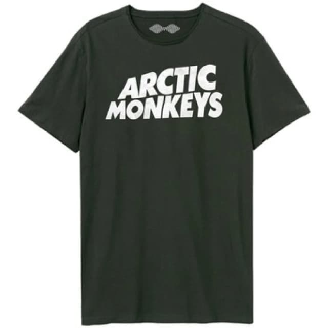 Amplified Amplified Men Wave Logo T-Shirt in Charcoal Size: X-Small Charcoal XS Male 5063574151931