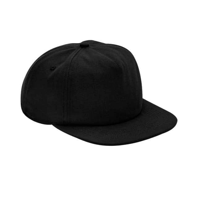 Beechfield Beechfield Men 5 Panel Cotton Cap in Black One Size Male 5063300366431