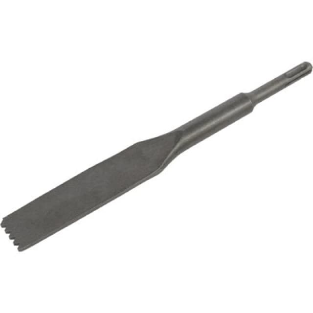 Loops 30 x 250mm Toothed Mortar Comb Chisel - SDS Plus Shank - Impact Demolition Steel Metallics