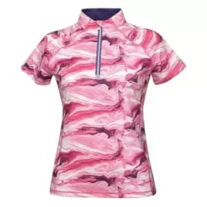 Weatherbeeta Ruby Printed Short Sleeve Top - Pink