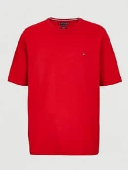 Tommy Hilfiger Big & Tall Stretch Slim Fit T-Shirt - Red