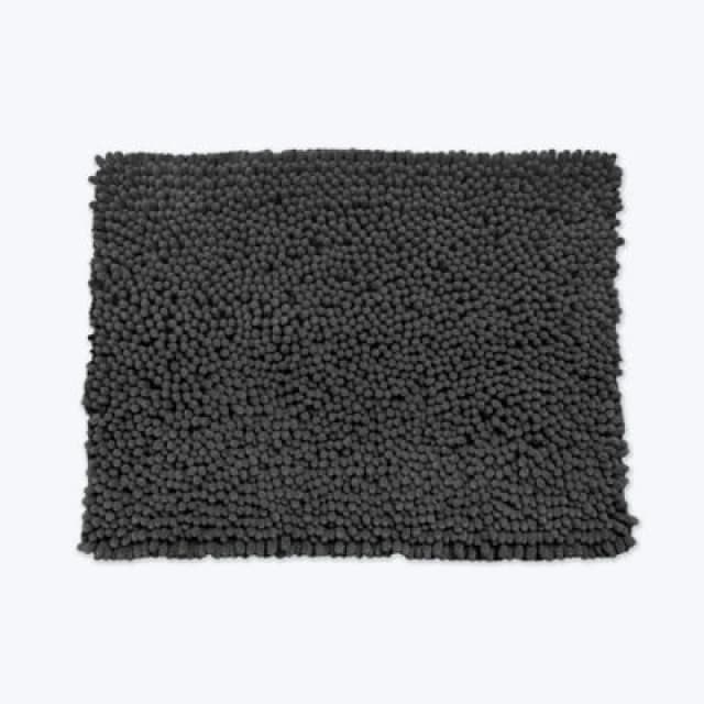 Allure Bath Fashions Jumbo Bobble Bath Mat - Non Slip, Luxury Deep Pile Bath Rug - Charcoal Grey