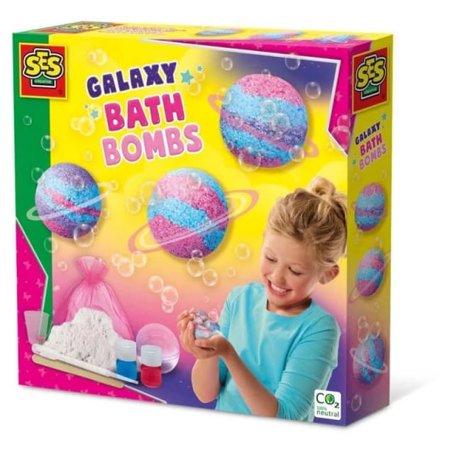 SES Creative Galaxy Bath Bombs, 8 Years and Above (14769) Multi